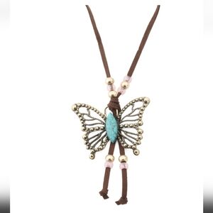 Betsey Johnson Butterfly Boho Necklace